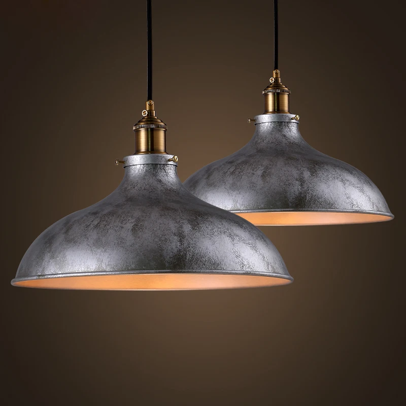 

Loft retro iron Pan pendant light American village industrial wind Cafe Restaurant lamp