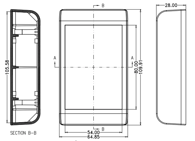 plastic enclosure for electronics control box szomk diy enclosure junction box plastic housing small abs instrument enclosure (2).jpg