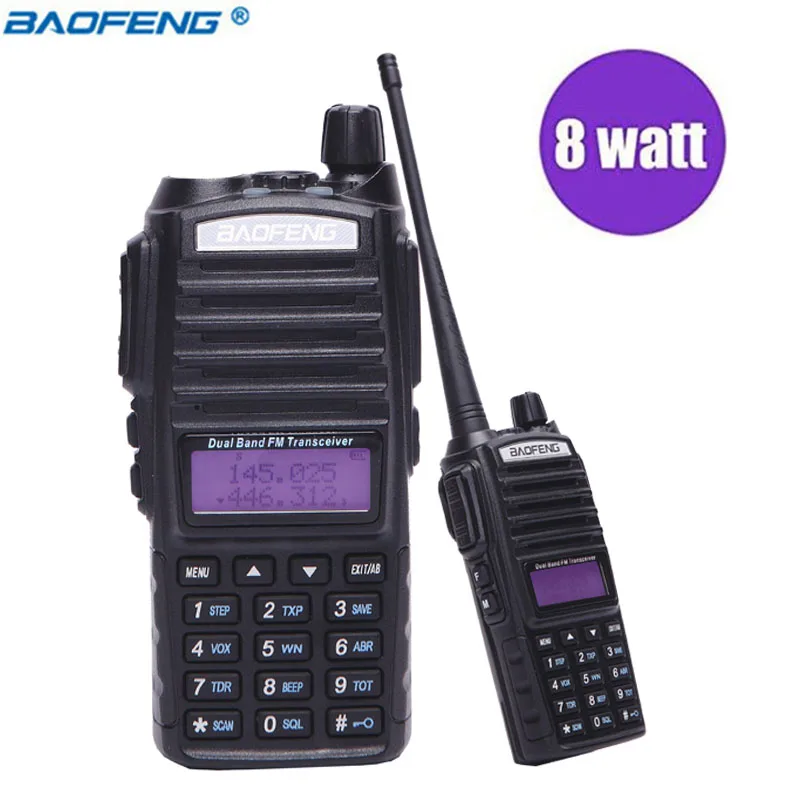 Портативная рация BaoFeng UV 82 8 Вт 1/4/8 двусторонняя радиостанция CB дальность действия