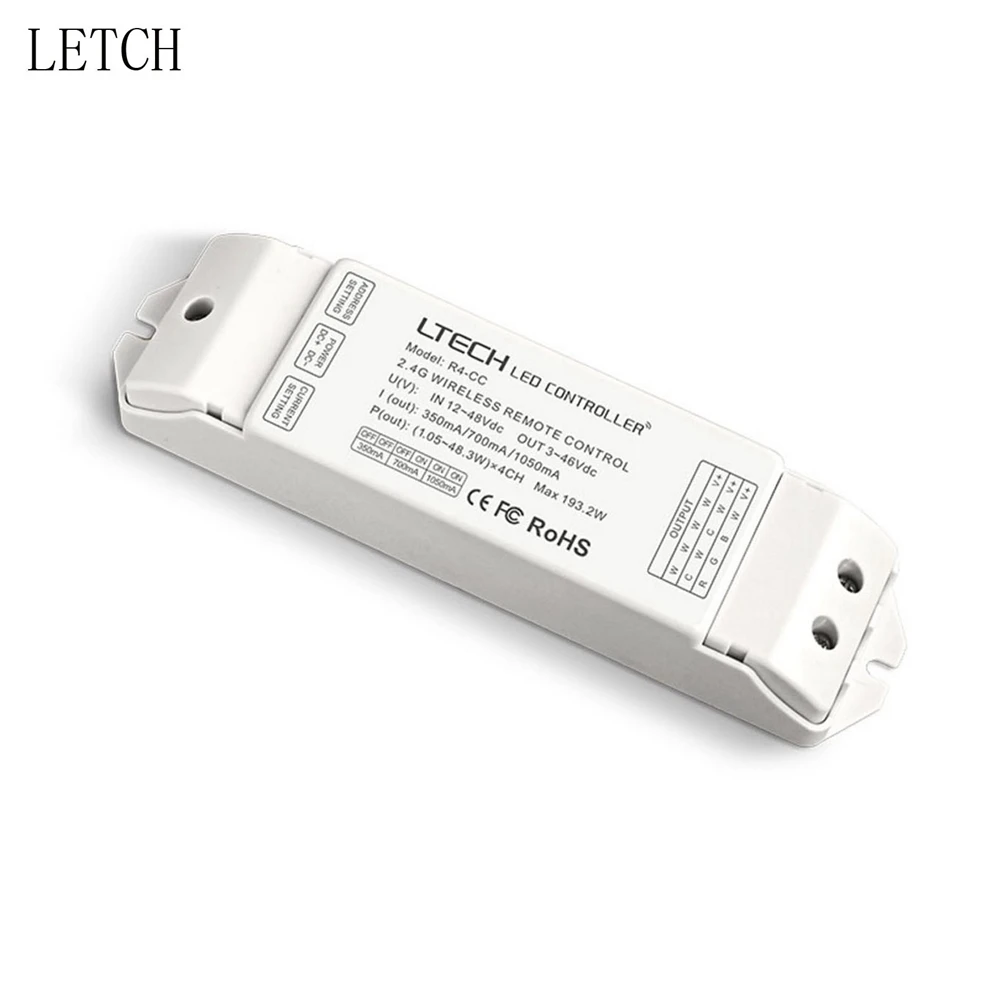 

LTECH R4-CC DMX512 decoder RGBW controller constant current dmx signal driver wireless led dimmer