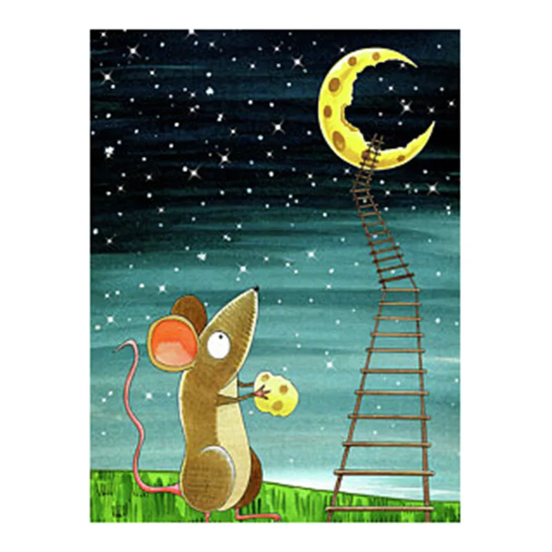 

5D Diamond Painting Full Display "Cartoon rat" Diamond Embroidery Full Square Cross Stitch Rhinestones Decor Home Gift