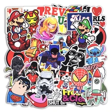 Hot Sale 100 Pcs Mixed Stickers for Luggage Laptop Decal Toys Bike Car Motorcycle Phone Snowboard Funny Doodle Cool DIY Sticker