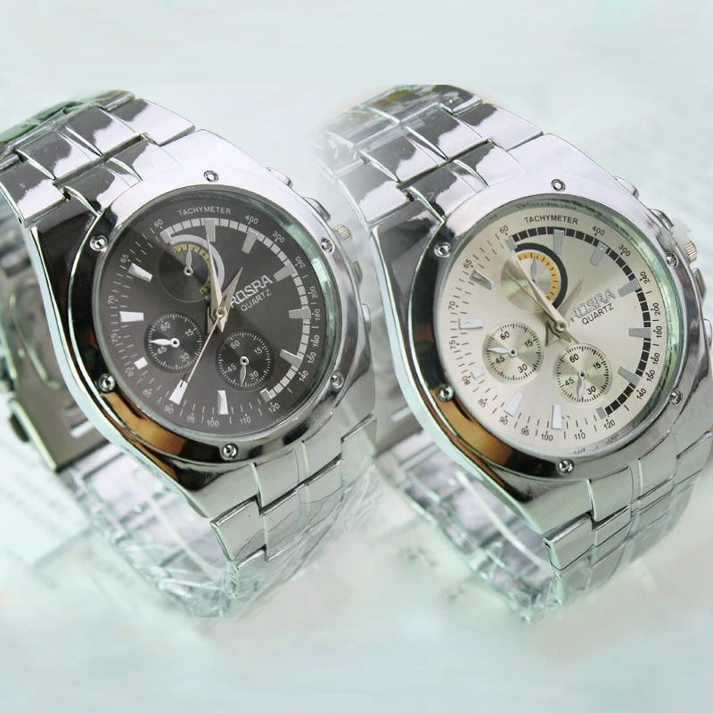 

Hight Quality Stainless Steel Band Analog Display Quartz Men Wristwatch Ultra Thin Dial Luxury Men's Buiness Watch fb PT