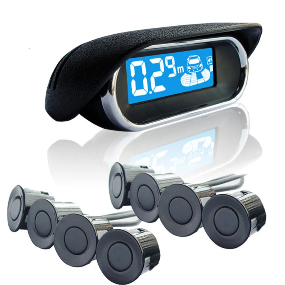 Universal LED Wire Rearview Parking Sensor Assistance Buzzer Kit NY3030 Car LED Parking Reverse Radar with 8 Sensors / Set