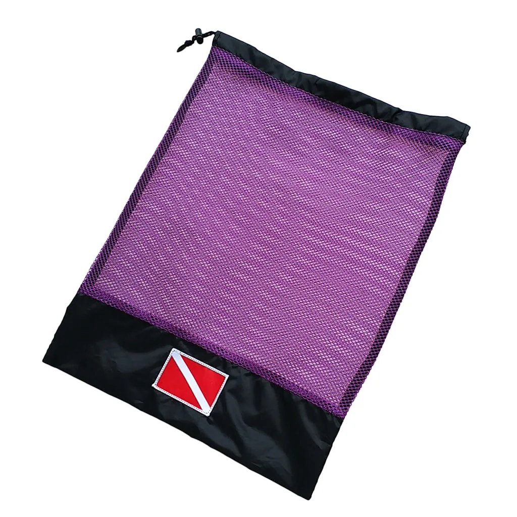 Drawstring Mesh Storage Gear Bag for Scuba Diving Snorkeling Swimming Water Sports Snorkeling Spearfishing Freediving