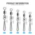 DONQL 10/20/50шт Рыболовные Вертлюги Разъем 2#-10# Блокировка Pin Snap Rolling Swivel Для Рыболовного Крючка Приманка Карп Рыболовные Аксессуары