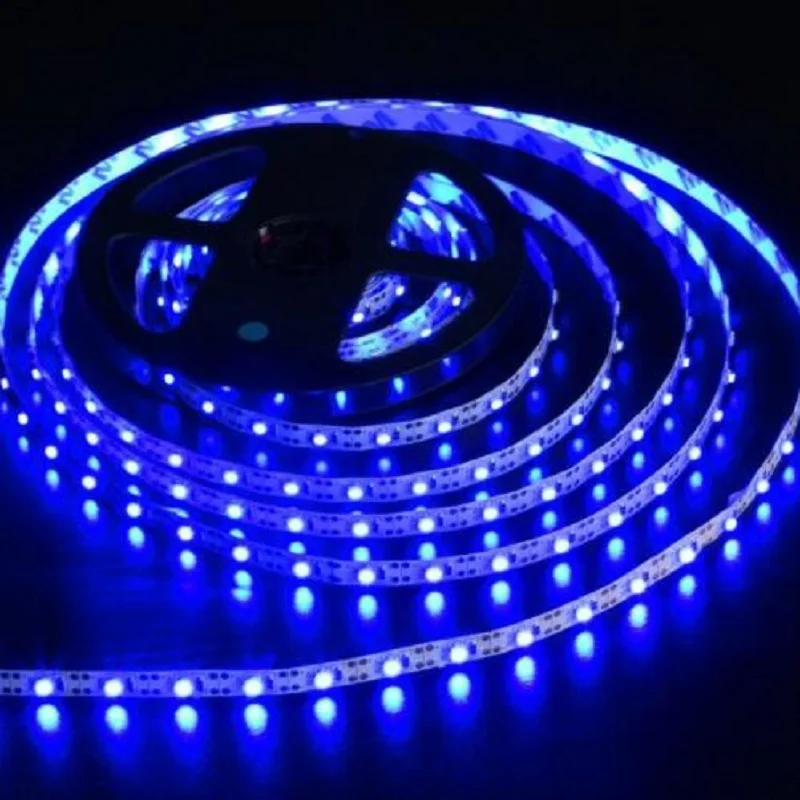 USB светодиодные ленты SMD3528 светильник 5 в адаптер гирлянда Рождественский стол Декор лампа лента для ТВ задний план светильник ing 5 в 50 см 1 м 2 м 3 м 4 м 5 м - Испускаемый цвет: Синий