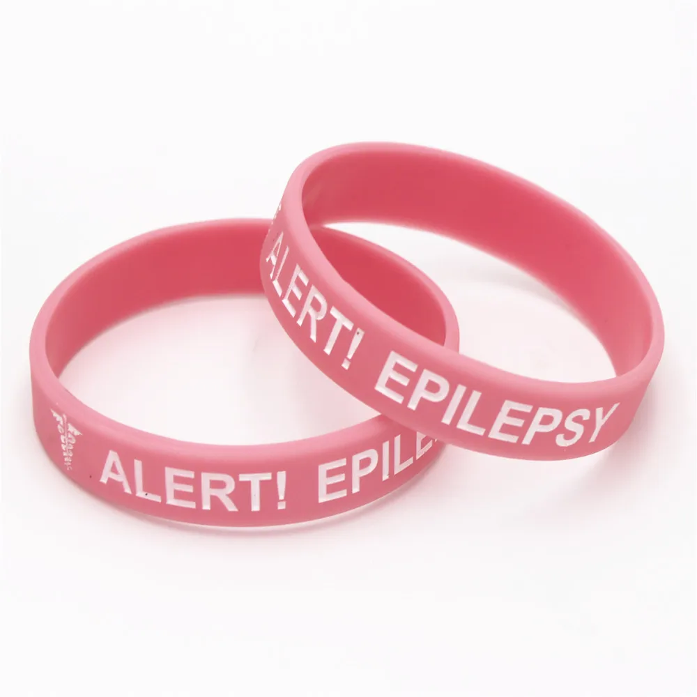 1pc Medical Alert Bracelet Epilepsy Silicone Wristband In Kids Size 1pc Medical Alert Bracelet Epilepsy Silicone Wristband In Kids Size Armband Bracelets Bangles For Gifts Sh135k Hologram From