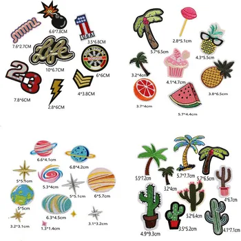 

Cartoon Embroidered Small Patches for Clothing Iron on Sewing parches bordados para la ropa applique embroidery Wholesale lot