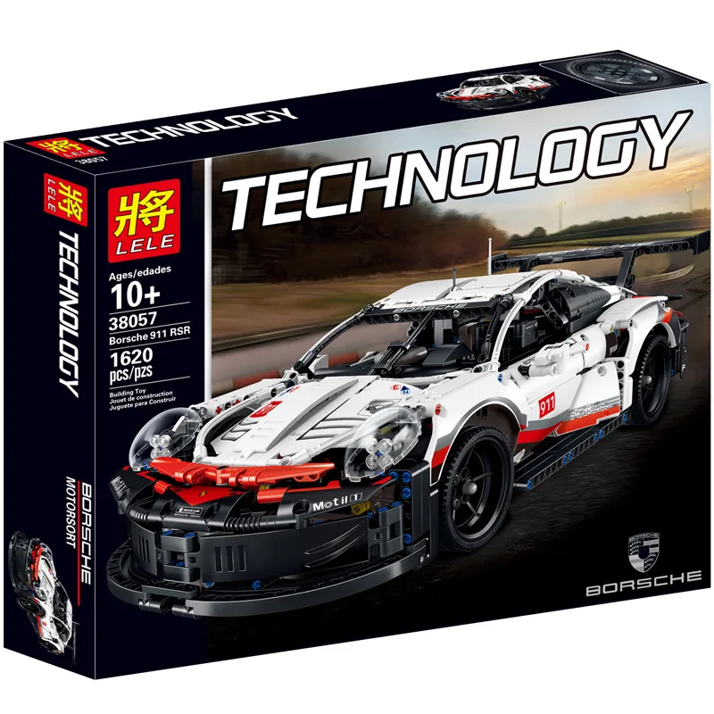 

1620Pcs Technic City Super Racers 911RSR Speed Champions Racing Supercar Building Blocks Compatible Legoingly Bricks Model Toys