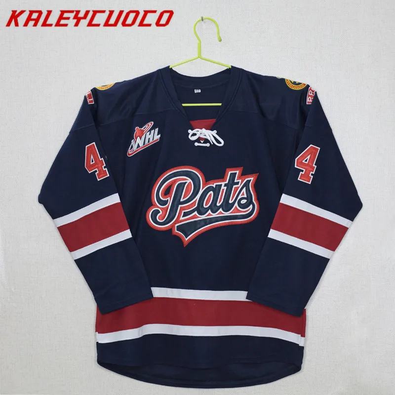 

Regina Pats #44 Connor Hobbs Stitched Hockey Jersey