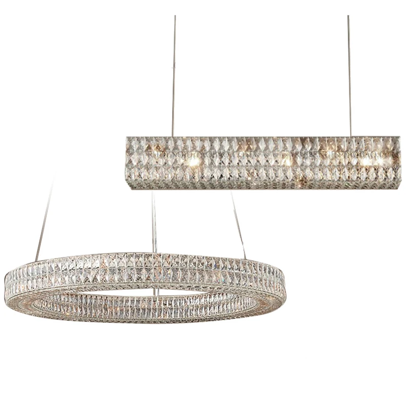 

Modern LED Chandelier for Kitchen Dining Room Living Room Suspension luminaire Hanging Bedroom Crystal Chandeliers Fixture