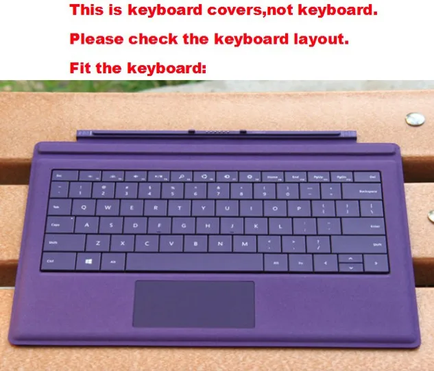 Прозрачный силиконовый защитный чехол для клавиатуры Microsoft Surface Pro 3 12 &quot2014|keyboard
