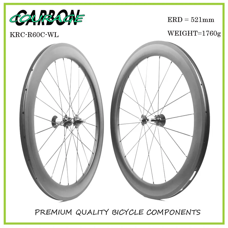 Изготовленный на заказ стикер углеродного колеса 60 мм углерода колесная углерода велосипед колеса 25 мм широкий 700c фикчированный формировать дорожный велосипед у 