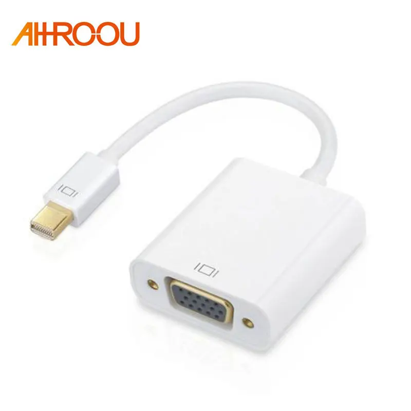 Мини DP к VGA адаптер Thunderbolt Mini DisplayPort кабель конвертер 1080P кабели для Macbook Pro Air
