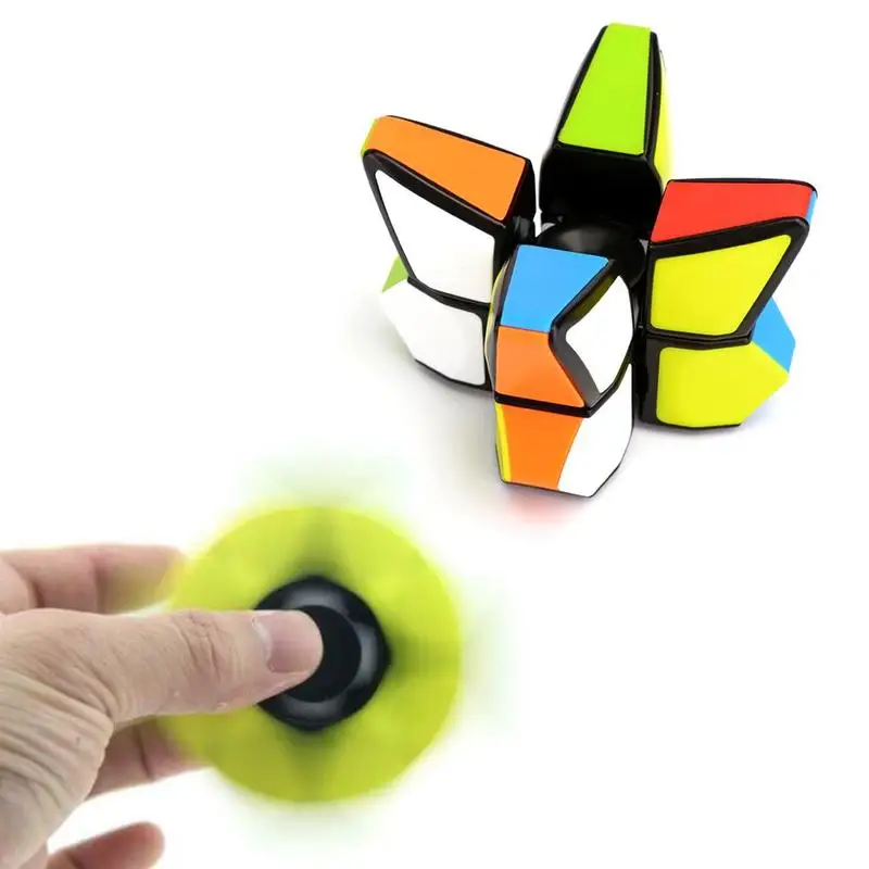 

Magic Cube Fidget Spinner Brain Teaser Magic Cubes Spinner Toy Anti-stress Puzzle Toys For Children Magic Cube Fidget Spinner
