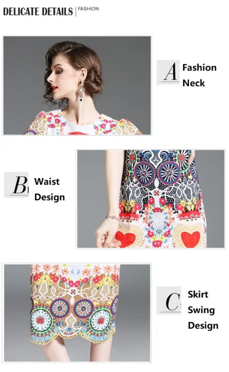 2018 Summer Runway Designer Women Luxury Crystal Diamonds Floral Print Retro Long Dress Vintage Bodycon Pencil Party Dresses