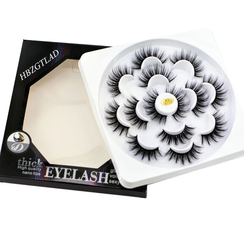

HBZGTLAD 1/7 pairs natural false eyelashes fake lashes long makeup 3d mink lashes eyelash extension mink eyelashes for beauty