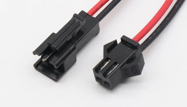 Promotion! 10Pairs 15cm Long JST SM 2Pins Plug Male to Female Wire Connector -
