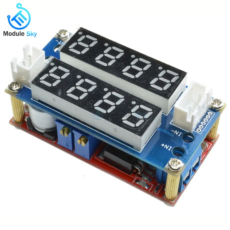

Hot Selling 1PC 5A Adjustable Power CC/CV Step-down Charge Module LED Driver Voltmeter Ammeter Constant current constant voltage