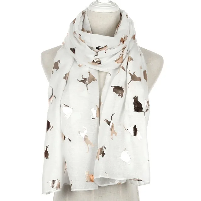 FOXMOTHER-New-Design-Fashion-Shiny-Pink-Grey-Navy-Color-Foil-Gold-Metallic-Cat-Scarf-Wrap-Shawl.jpg_640x640