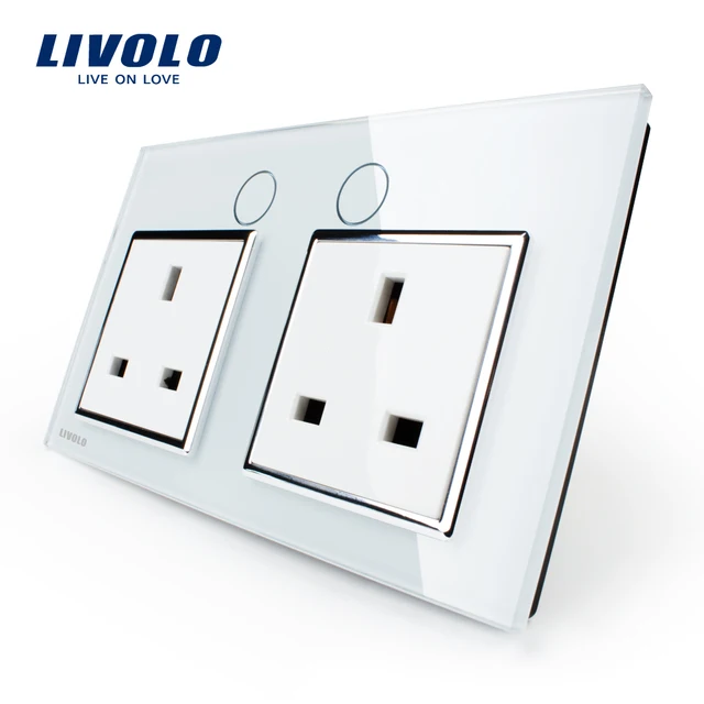 Livolo Uk Standard Wall Power Socket Vl C7c2uk 11 Wall