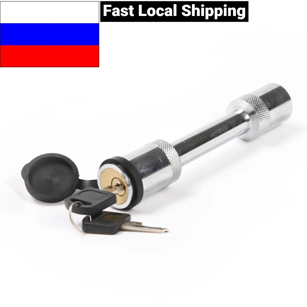 

1pc Metal Hitch Pin Lock Removable Trailer Ball mount 5/8" Straight Hitch Pin Lock With Keys Truck Trailer Receiver Security