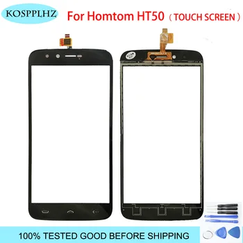

Black 5.5 inch front outer glass For Homtom HT50 Touch Screen Touch Panel Lens Replacement For HT 50 + Tools