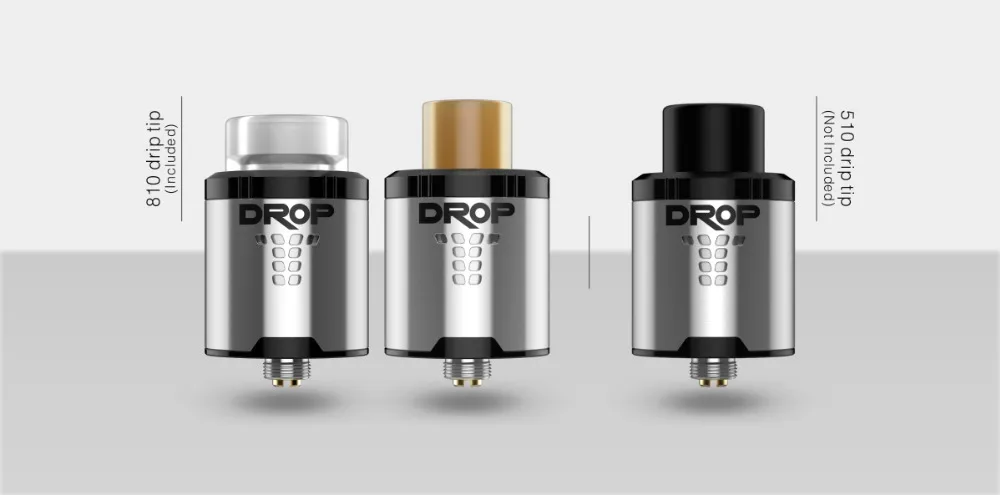 Digiflavor DROP RDA Tank E Cigarette Atomizer with 4 Large Post Holes Easy to DIY Fits E-Cig Box MOD Vape 08