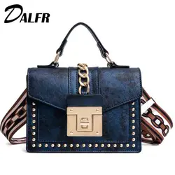 DALFR брендовые модные женские туфли кошельки и сумки из искусственной кожи 2018 Дизайнер Винтаж плеча через плечо женская сумка
