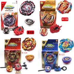 Beyblade лопающиеся игрушки B-131 B129 B128 Band Launcher и коробка Bables Металл Fusion Прядильный механизм бей лезвия игрушка Bayblade