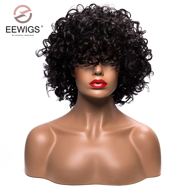 afro wigs kinky curly african american bob natural