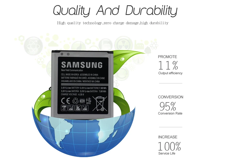 Samsung телефон Батарея EB-BG355BBE для samsung Galaxy Core 2 G355H SM-G3556D G355 G3559 G3558 G3556D 2000 ма-ч