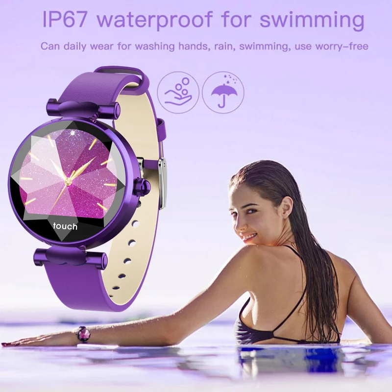 

Women Fitness Bracelet Health Smart Band Heart Rate Blood Pressure Smartband Fitness Tracker Bluetooth Watch for iPhone Samsung