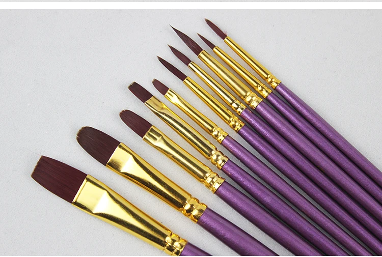 Новая акварель гуашь краска ing Pen нейлоновые щетки для волос деревянная кисть для краски набор рисования яркие принадлежности для