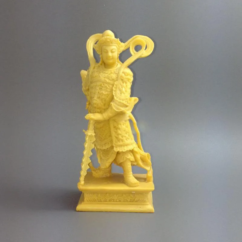 Статуи Wei Tuo Bodhisattva из смолы маленькие украшения статуэтка Будды защитная