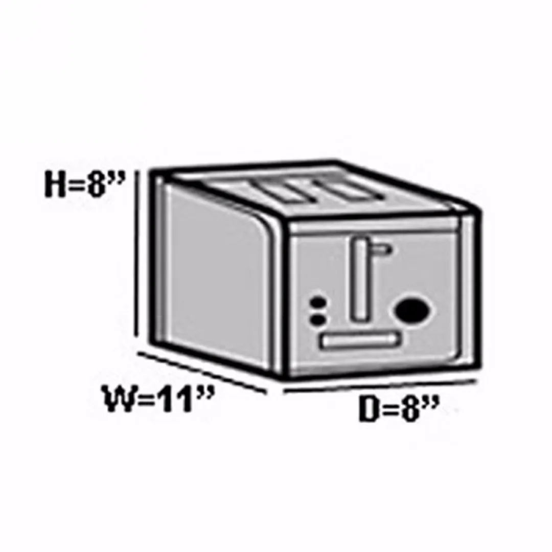 New Big Quilted Home Kitchen Dining Countertop Appliance 4 Slice Toaster Dust Cover