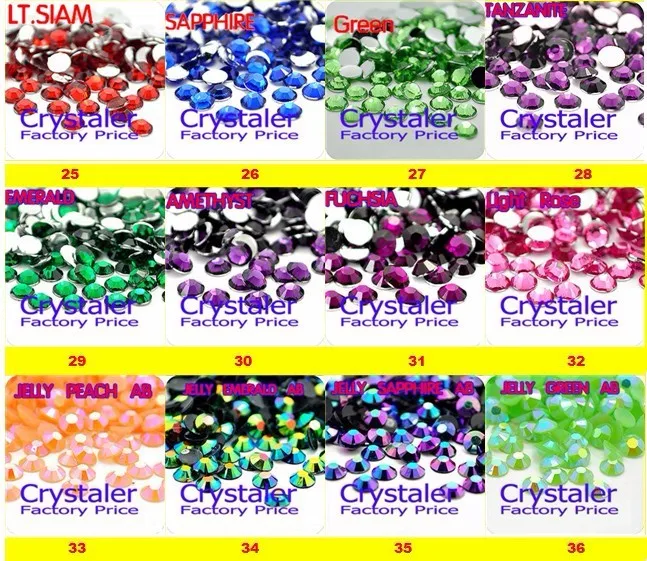 5mm, 6mm Nail Art Gemas Decoração
