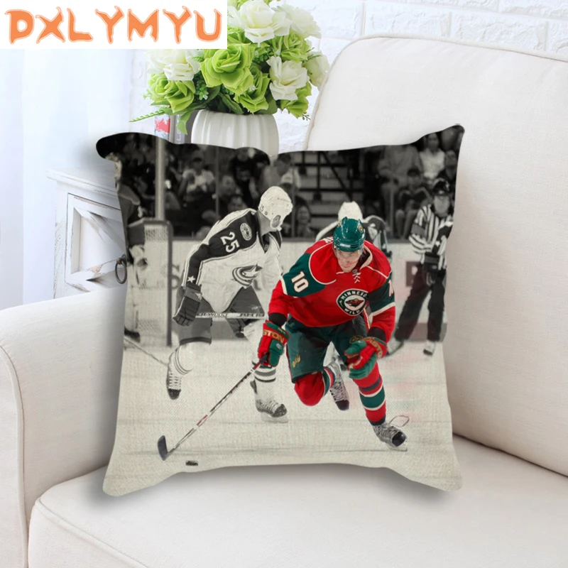 Декоративная подушка Современная НХЛ картина на спортивную тематику с принтом льняная хлопковая Подушка С Хоккейным постером подушка для дивана домашний декор