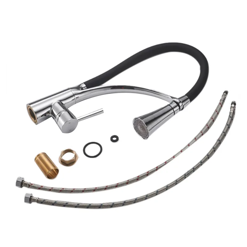  Hot Sale Thermostatic Kitchen Faucet Pull Down Sprayer 360 Rotation Bathroom Kitchen Mixer Brass Bl - 4000003982490