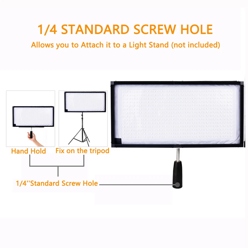  TRAVOR studio light flexble light 30*60cm with 2.4G remote control dimmable 5500K for photography L - 32802577421