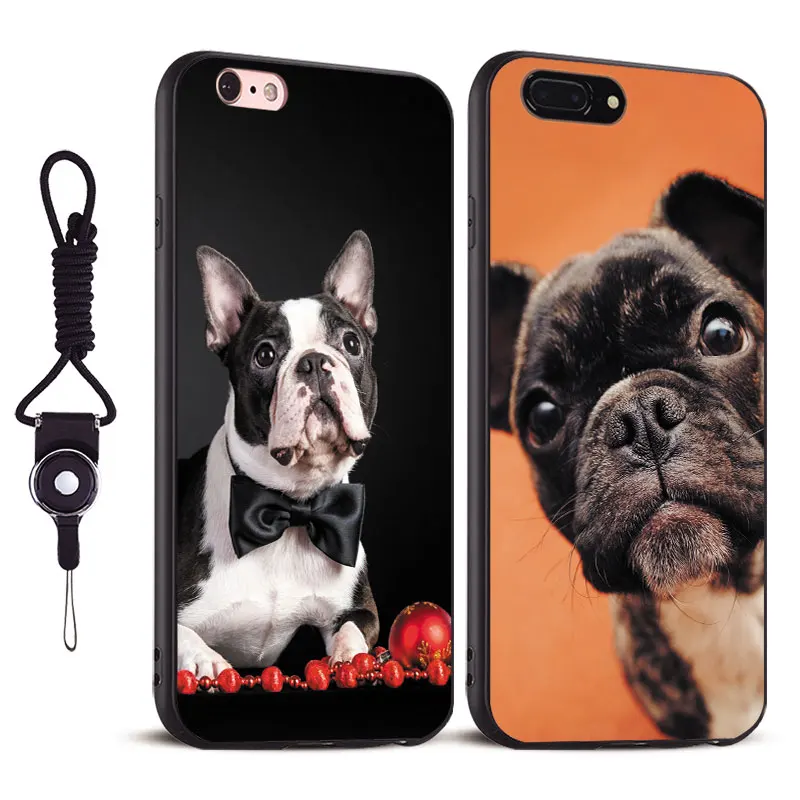 

French Bulldog dog Cute Puppy Coque Phone Case Shell Cover For Apple iPhone 5 5S SE 6 6S 6Plus 6sPlus 7 7Plus 8 8Plus X