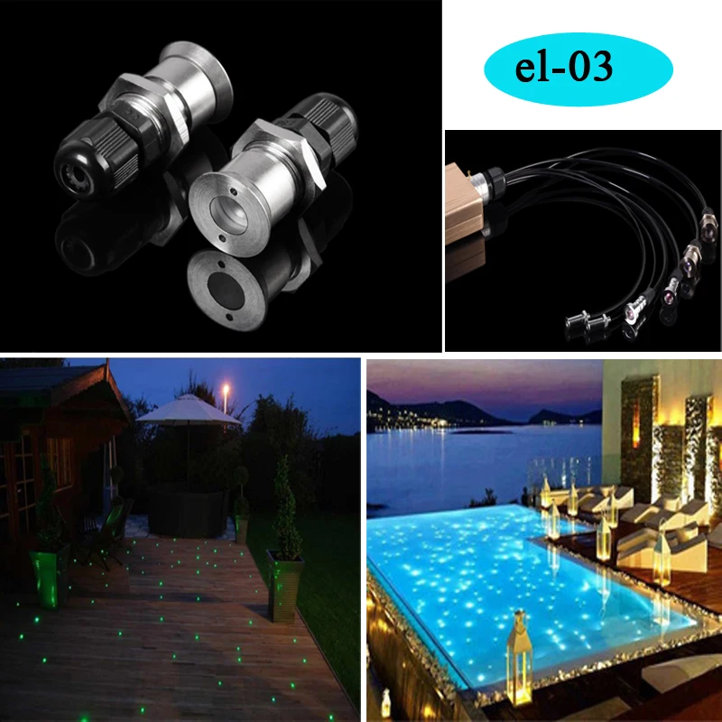 waterproof underwater swimming pool led fiber optic lighting star light