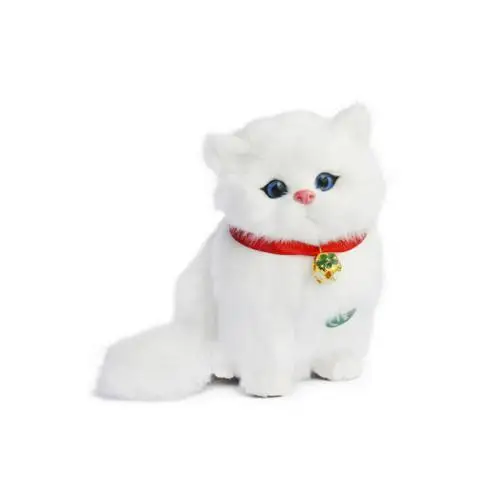 Мягкая игрушка для кошки Kawaii моделирование животные Craft куклы плюшевые игрушки небольшой Спящая собака для детей украшения творческие подарки - Цвет: Темно-розовый