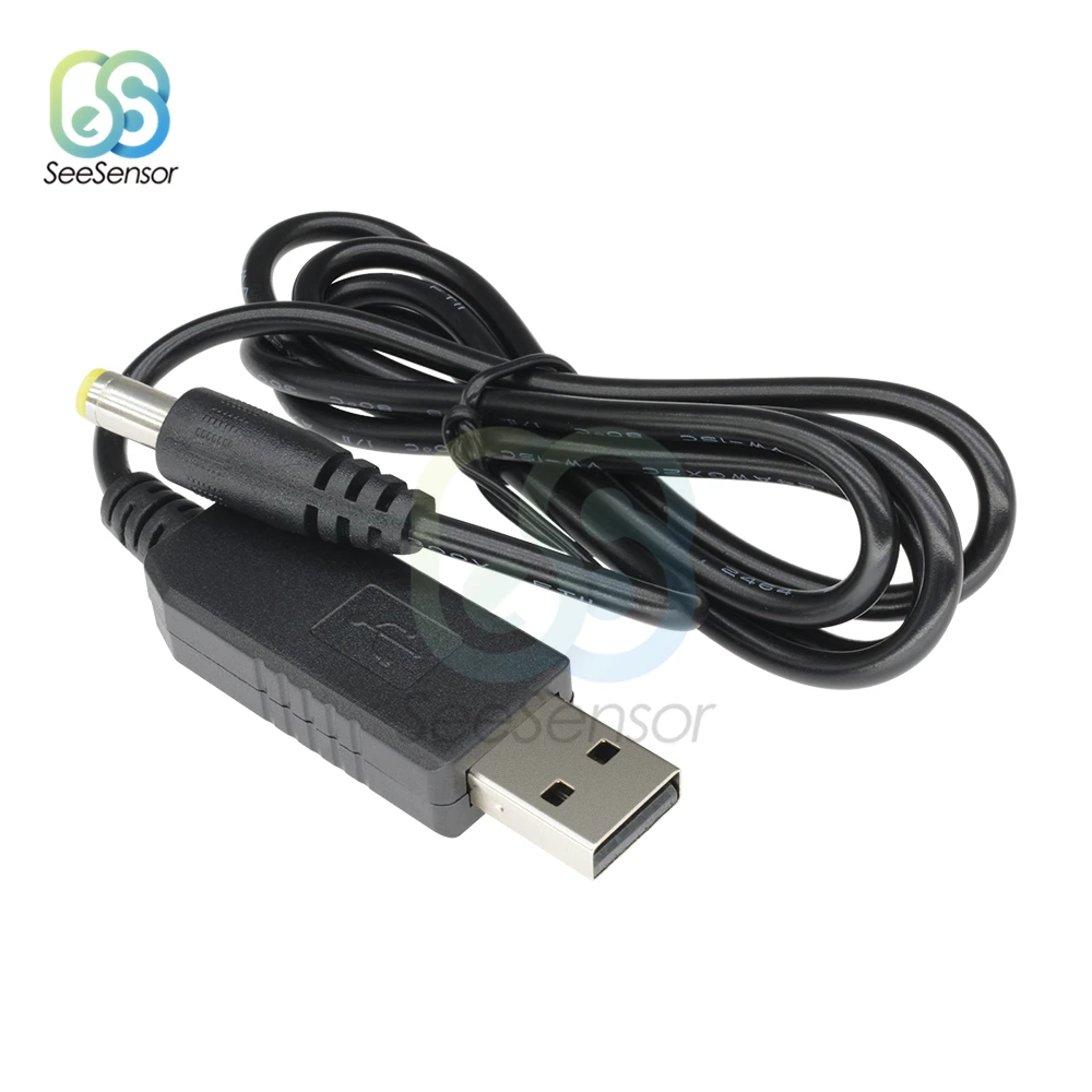 

USB DC 5V to DC 12V Step up Cable Module Converter USB Power Boost Line 2.1x5.5mm Male Connector Adapter