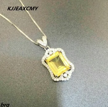 

KJJEAXCMY boutique jewelry,925 Crystal Citrine Pendant in Sterling Silver