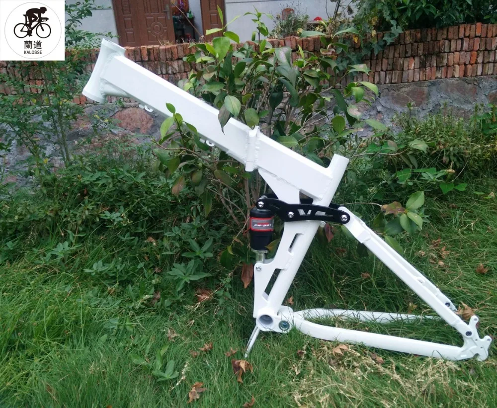 Excellent Kaloss  26*17  165mm travel  foldable  alloy bicycle  frame  full suspension   mountain  bike frame 2