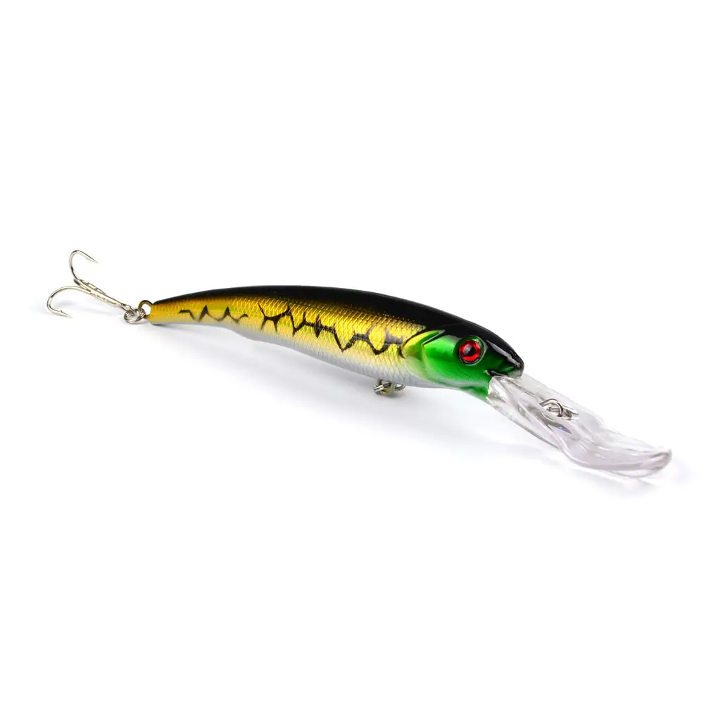 

Hot sale 3Pcs Seawater Fishing Bait Minnow Crankbaits Big Hard Lures 3D Eyes Sea Fishing Tackle Wobblers Pesca Isca 165mm 28.7g