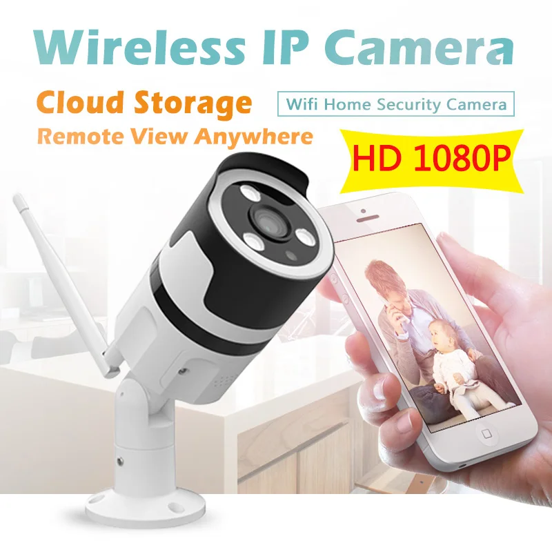 

Tenvellon HD 1080P Wifi Outdoor IP camera Waterproof Home Security Cloud Storage Surveillance CCTV Cameras Camaras de Seguridad