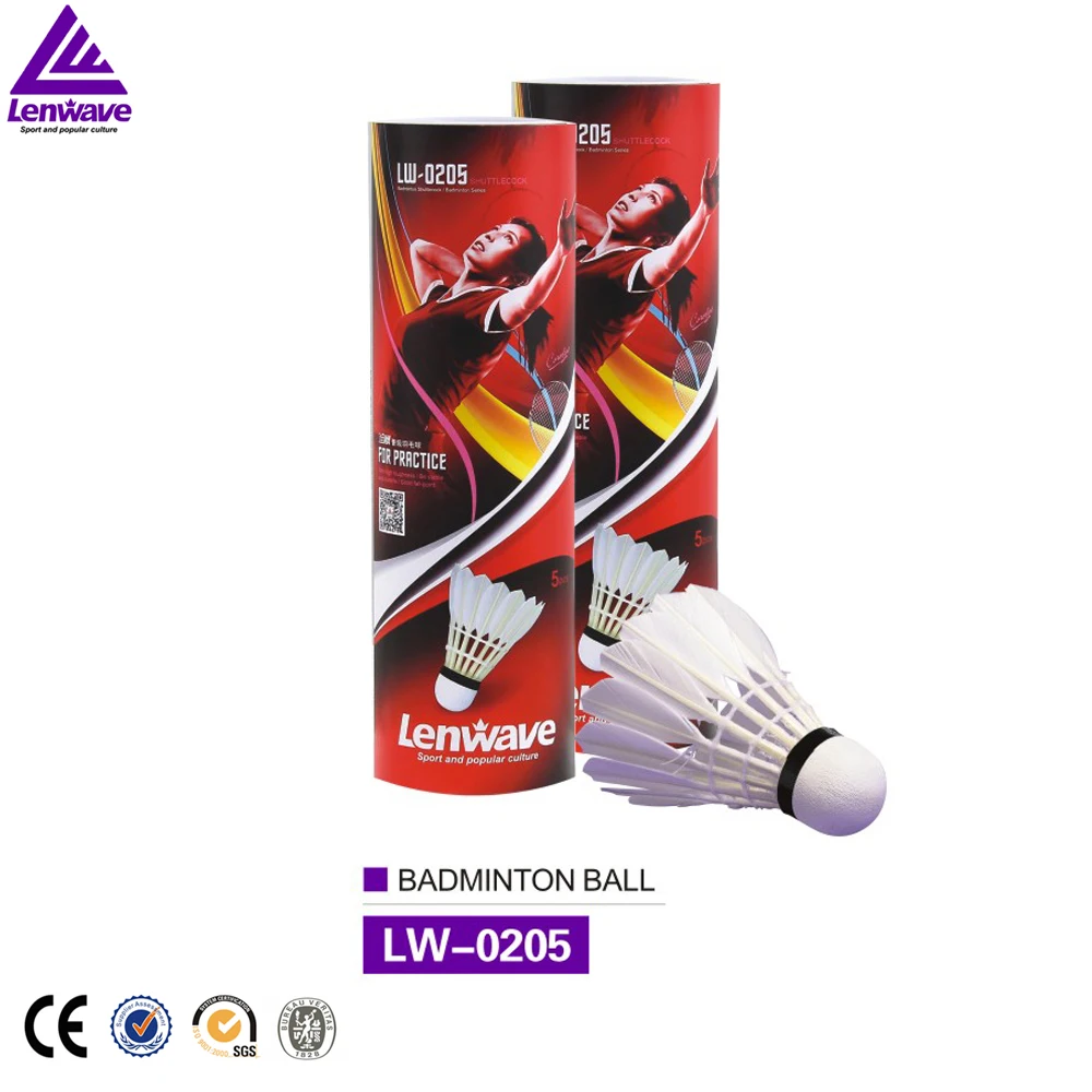 5pcs Badminton Ball Feather Shuttlecock Lenwave Sports Brand in